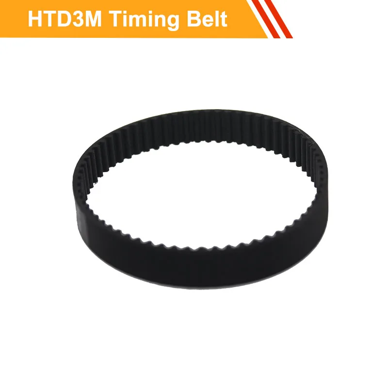 HTD3M замкнутый контур резиновый пояс Длина 138/141/144/162/165/168mm приводной ремень 10/15 мм