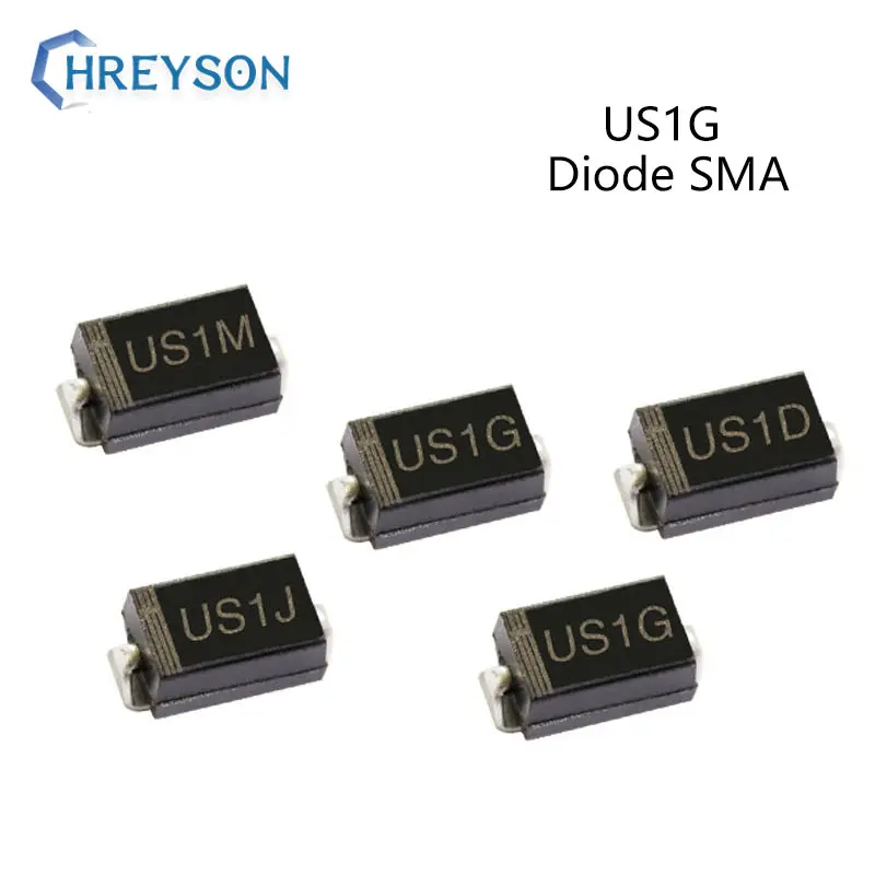 50 шт. SMD ультра быстрое восстановление выпрямительного диода US2G US1M US1J US1G US1D US2J 1A с