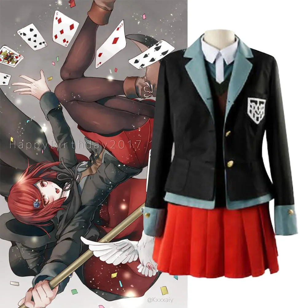 Женское платье аниме Danganronpa Magician Yumeno Himiko униформа для девочек одежда костюмы
