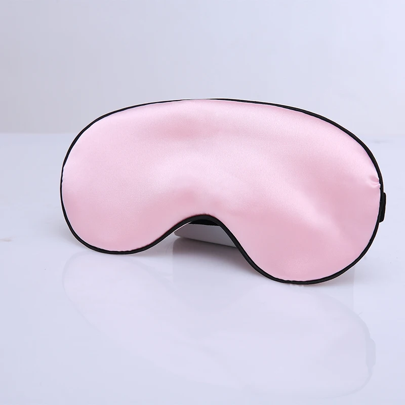 pink 1 шт., Имитация натурального шелка, маска для сна, маска для глаз, тени для глаз, маска для сна, повязка для путешествий, повязка для глаз, инструменты для макияжа - Цвет: pink