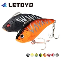 letoyo vib lures 65mm 13g fishing lure vibration sinking spinner bait isca artificial hard baits bass pike fishing accessories