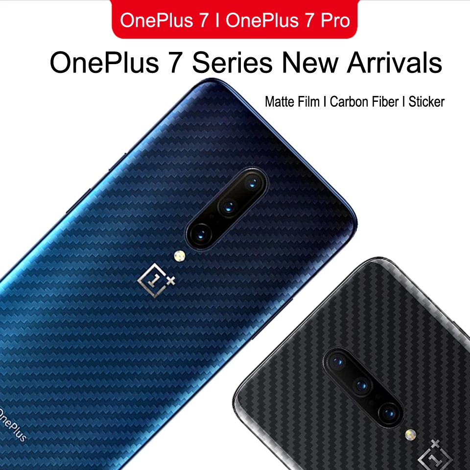 Защитная пленка для OnePlus 7 7T pro наклейка из углеродного волокна задняя защитная