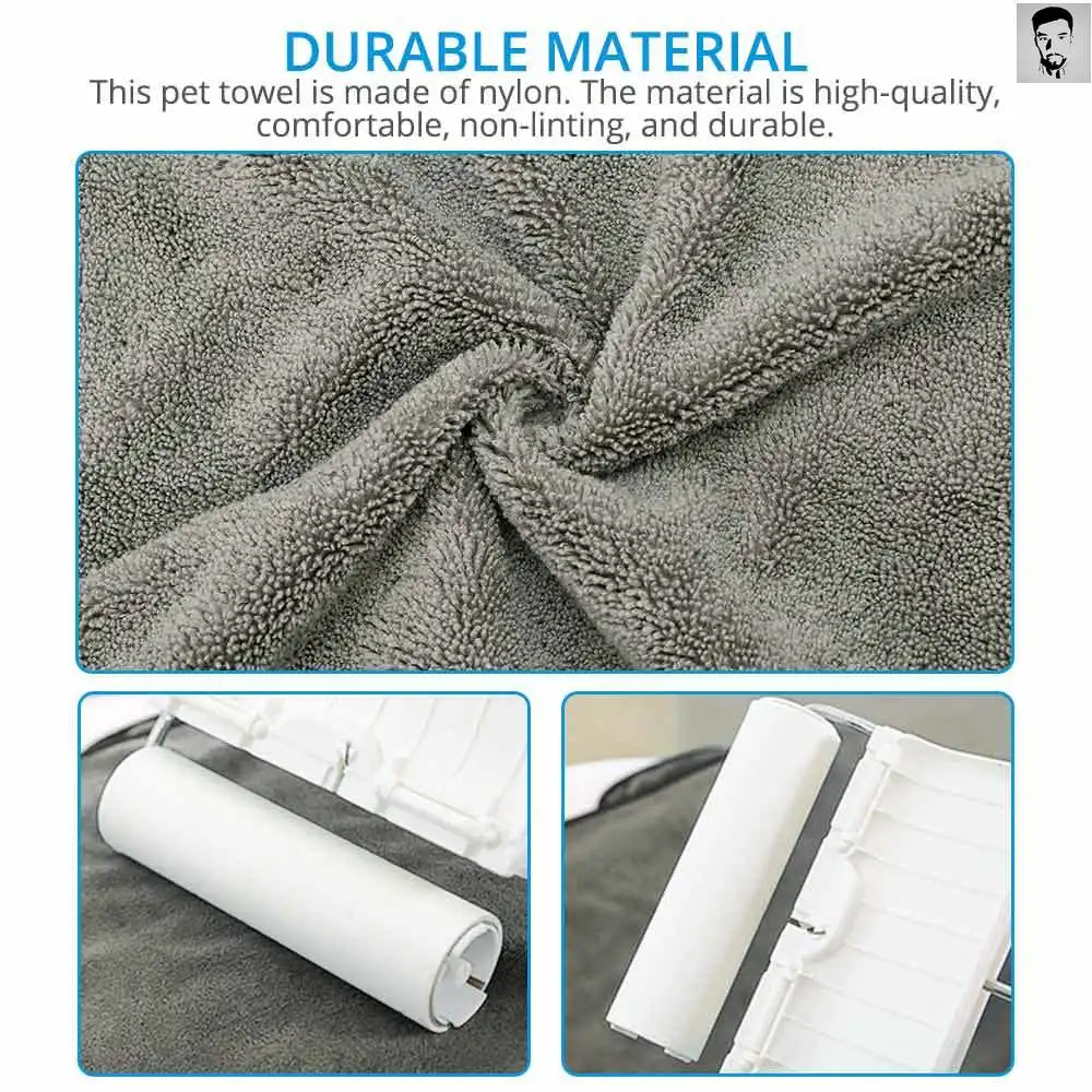 

Pet Dog Towel Super Absorbent Dog Bathrobe Microfiber Bath Towels Quick-Drying Cat Bath Towel