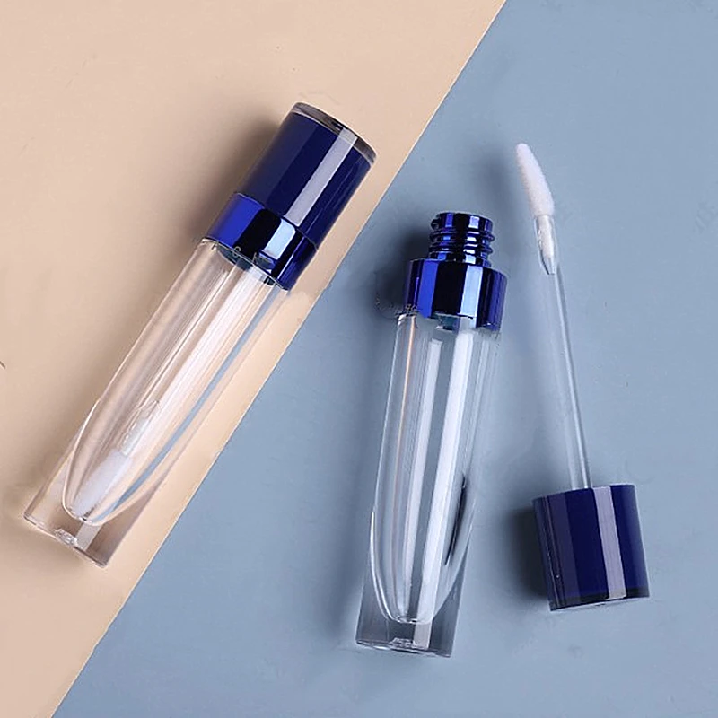 

5 Pcs 8ml Empty Lip Gloss Tube Clear Lip glaze Bottle with Rubber Stopper Women Girls DIY Refillable Makeup Cosmetics Bottle