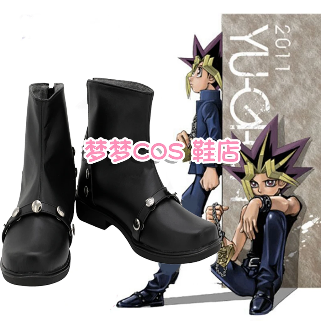 

Yu-Gi-Oh! Game King Duel Monsters Yugi Muto Mutou Yugi Characters Anime Costume Prop Cosplay Shoes Boots Custom Made