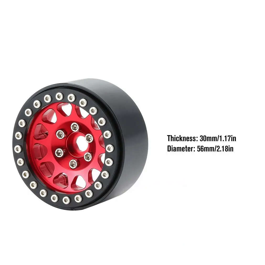 

4PCS 1.9 Metal Beadlock Wheel Rim for 1:10 RC Crawler Traxxas Hsp Redcat Rc4wd Tamiya Axial Scx10 D90 Hpi Tire Accessories