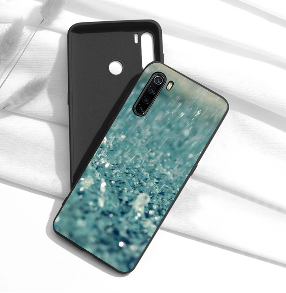 

Rainbow Marble Phone Case for Xiaomi Redmi Note 10 9 8 7 6 9A 8A 8T Pro Mi 10 9 8 9T Pro SE Poco X3 F1 Soft Black Cover Funda