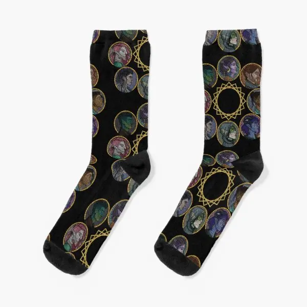 

The Mighty Nein Crew Socks Women Mens Knee High Ankle Best Black
