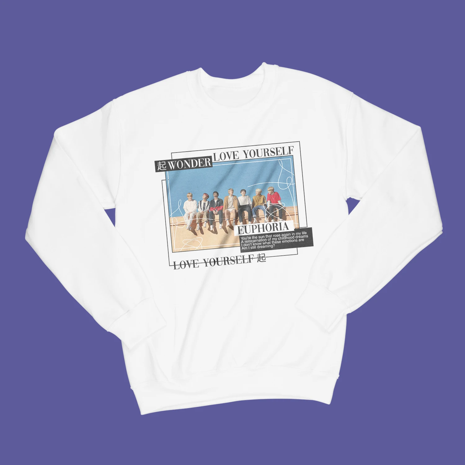 

NEW O-NECK WHITE SWEATSHIRTS