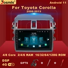 2 din Android 11 автомобильный мультимедийный плеер для Toyota Corolla E140 E150 2006-2013 радио GPS-навигация стерео Carplay DSP 6 ГБ 128 ГБ