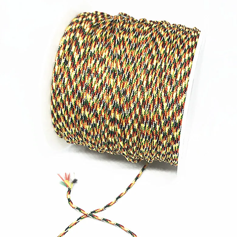 

10mts DIY Chinese Knitting Pattern Braided Rope Five-Color Wire Colored Thread Bracelet Braided Wire Car Lanyard