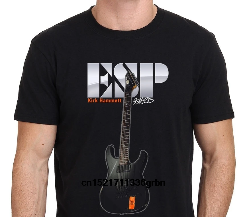 Мужская футболка KIRK HAMMETT ESP LTD KH-25 электрическая гитара размеры-M-L-XL-XXL забавная