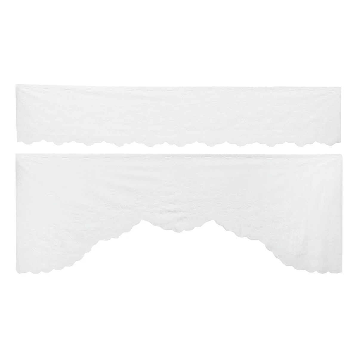 

Sheer Tier and Valance Kitchen Window Curtains White Tier and Home Furnishings