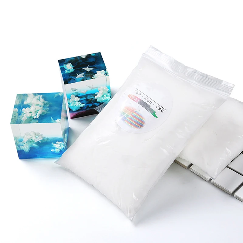 

80g Per Bag DIY Handmade White Cloud Filler Crystal Epoxy Jewelry Accessories Imitation Cloud Making Mud