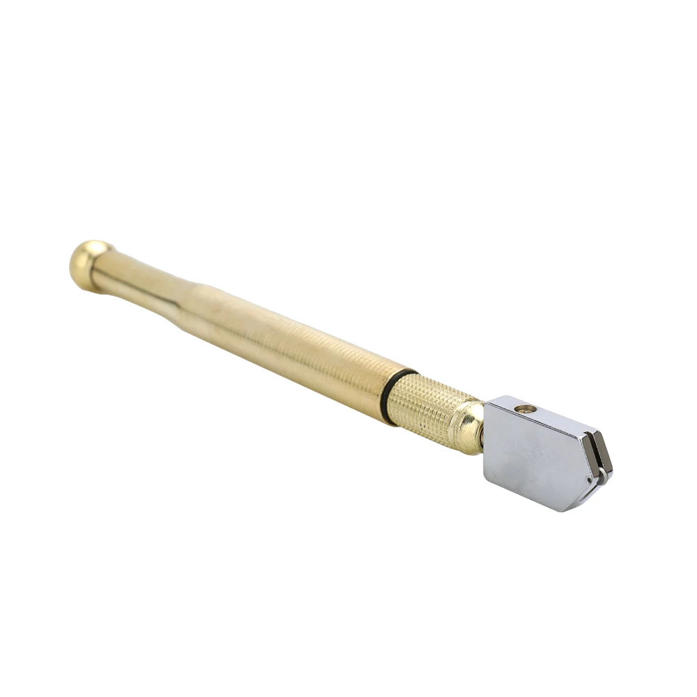 

New Multifunctional Glass Cutter Diamond Tip Skidproof Metal Handle Cutting Tool
