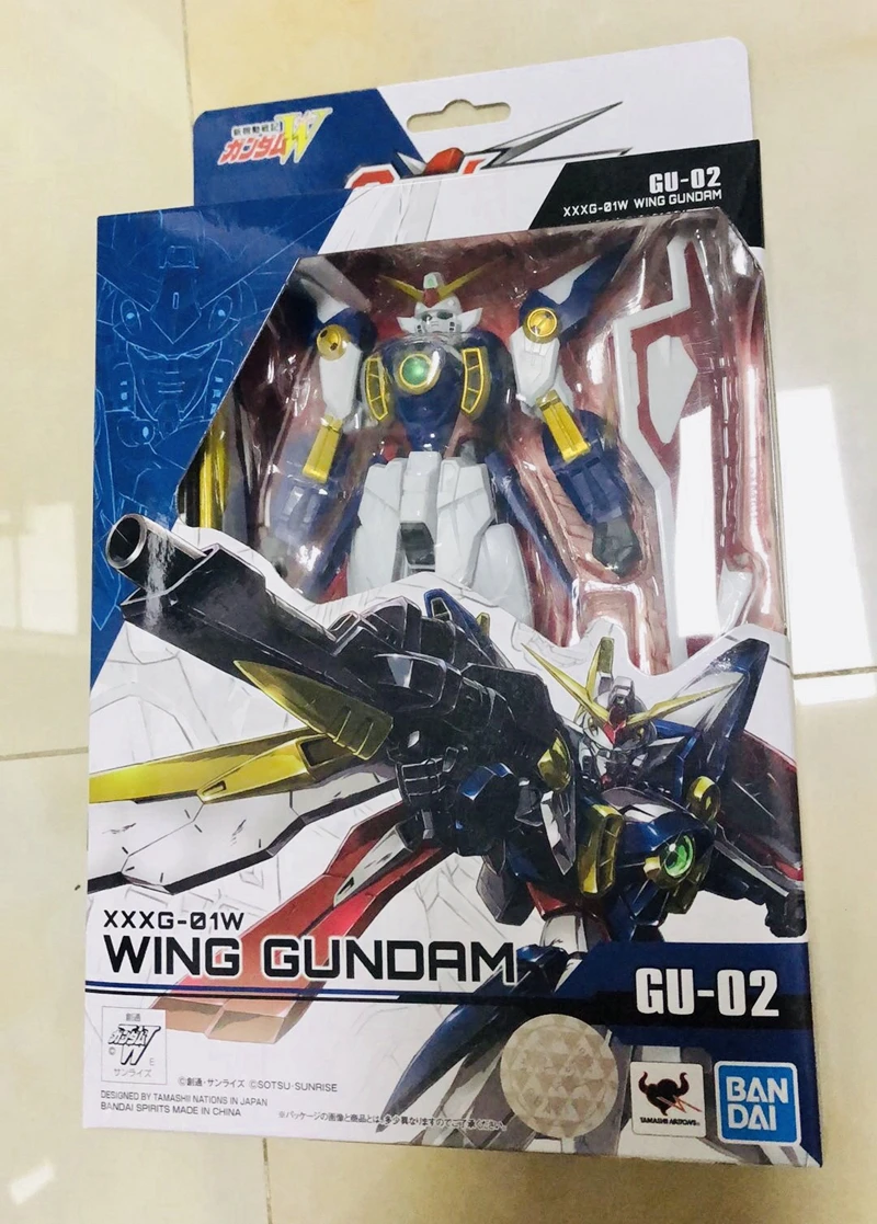 02 Bandai Gundam Вселенной GU воина гундама Yuanzu Единорог крыльев бабочки на готовой продукции ПВХ figma модель игрушка кукла аниме Рисунок - Цвет: 02