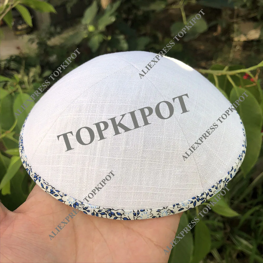 Льняной кипот, KIPPOT, KIPPAH шапки, YARMULKES, cippa, еврей шапки для свадьбы