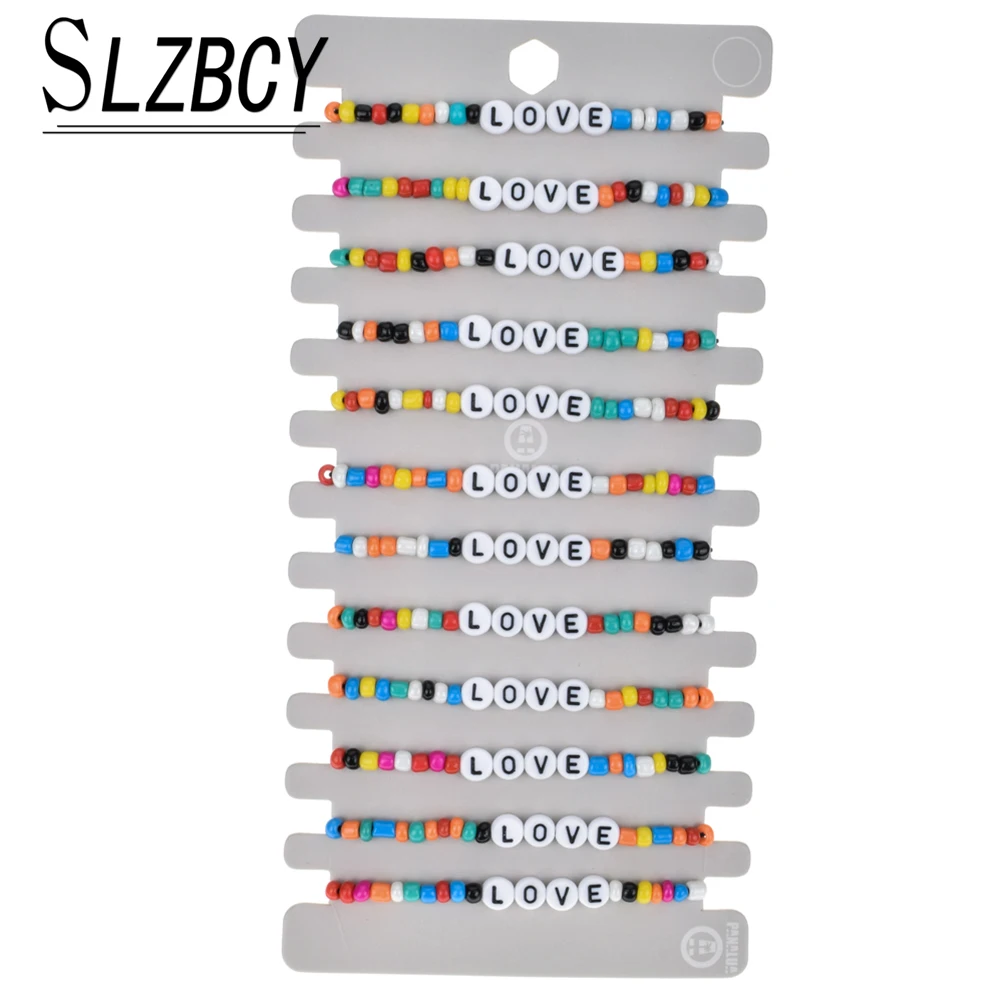 Женский акриловый браслет с бусинами 12 шт./лот | Украшения и аксессуары