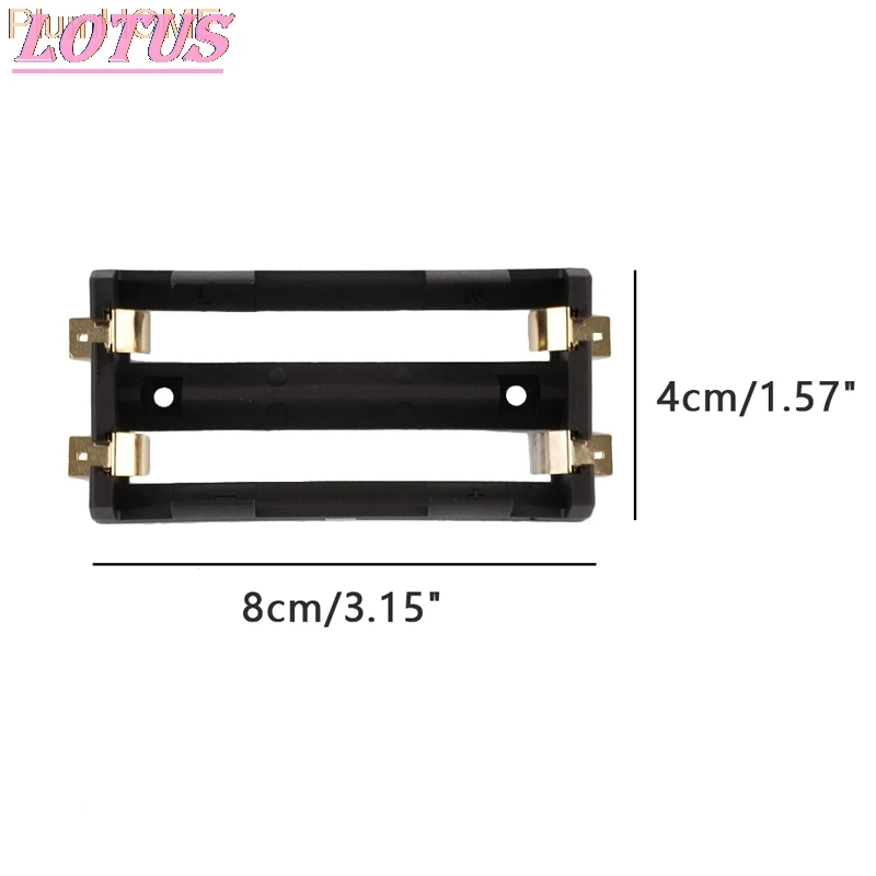 

Батарея держатель SMD для 26650 черный с бронзовые значки с золотым покрытием для 26650 3,7 V 3,7 V Перезаряжаемые батареи держат Чехол Коробка
