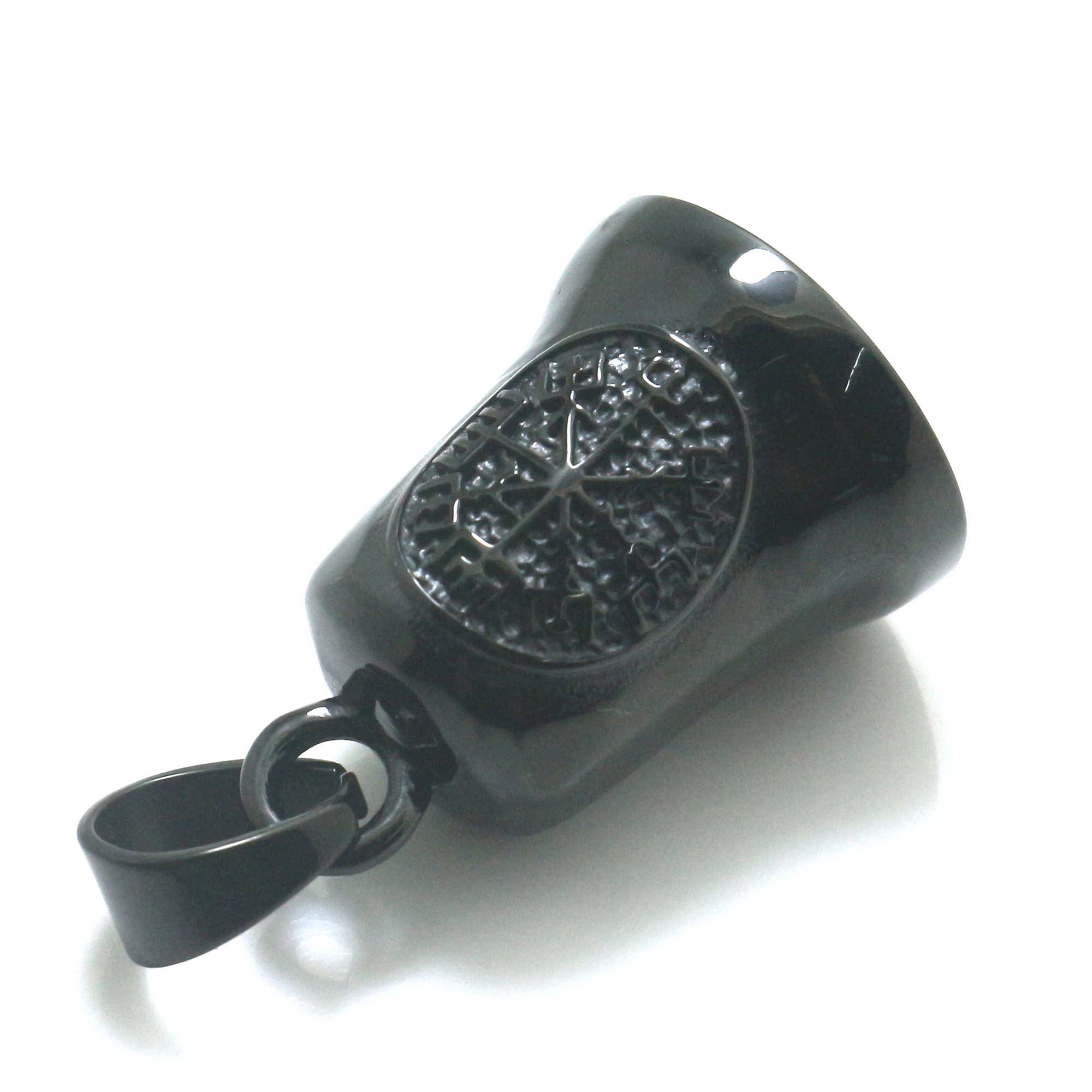 Новинка черный Амулет из нержавеющей стали 316L подвеска в виде колокольчика