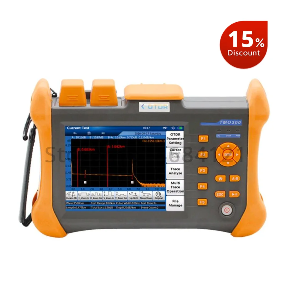 TMO-300-SM-A 32/30dB 1310/1550nm SM OTDR Тесты er Встроенный 10 мВт VFL волоконно-оптический Тесты