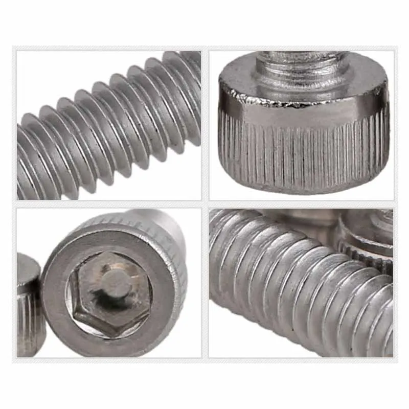 Шурупы с шестигранной головкой из нержавеющей стали UNC 304 болты в американском