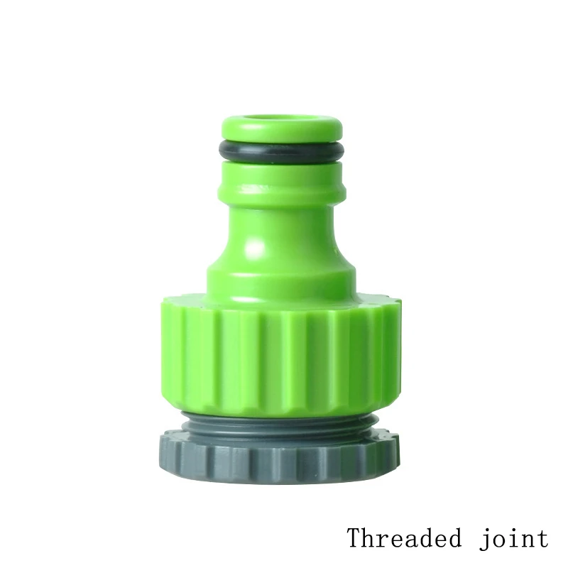 Threaded joint Домашнее соединение водопроводных труб 4 мм/6 мм Вода быстрое подключение пластик быстрая остановка воды соединение трубы водяной пистолет соединительные фитинги - Цвет: Threaded joint