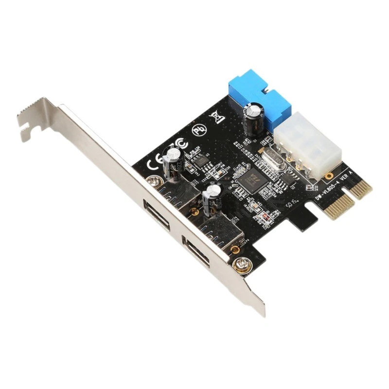 

PCI-E к USB 3,0 2-портовая Плата расширения PCI Express плата расширения внутренняя USB 3,0 Быстрая доставка
