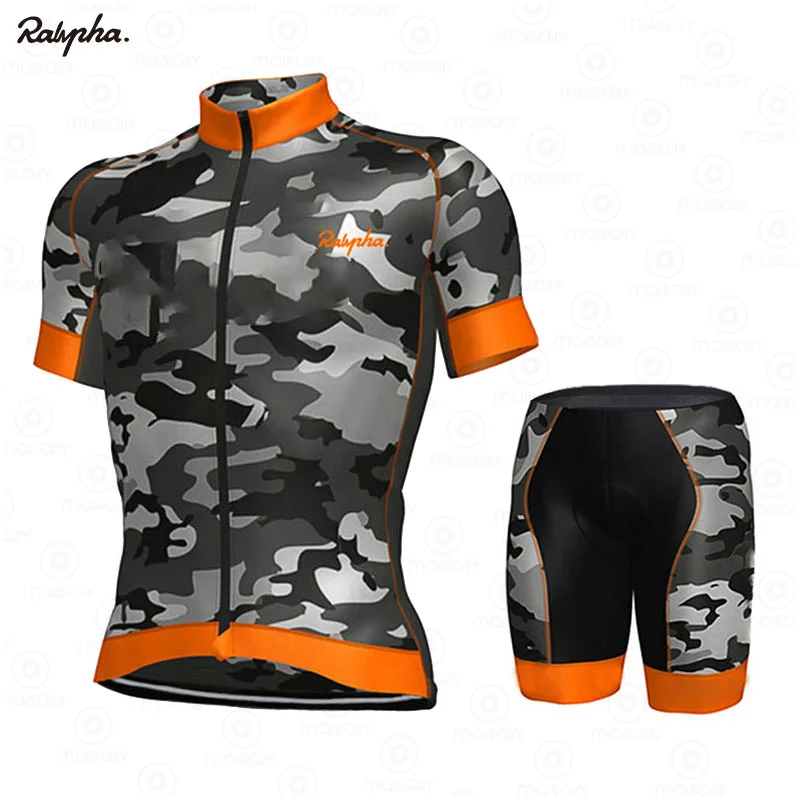 

2021 Raphaful Cycling Jersey Set Breathable Pro Bicycle Jersey Men Cycling Clothing Clothes Bib Shorts Suits Bike Wear Jerseys