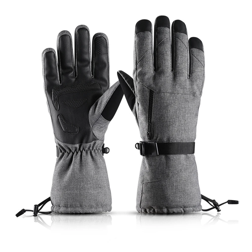 

Waterproof Winter Ski Gloves Bicycle Warm Touchscreen Full Finger Bike Gloves for Outdoor Cycling Skiing Motorcycle Hand Warmers