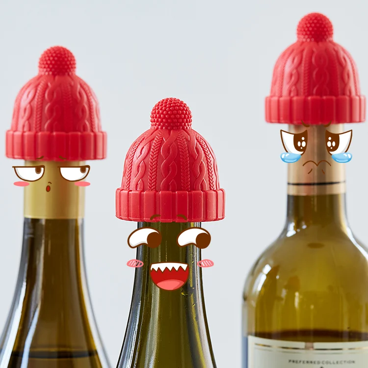 

Creative Vacuum Red Wine Bottle Cap Stopper Silicone Sealed Champagne Bottle Stopper Vacuum Retain Freshness Wine Plug Bar Tools
