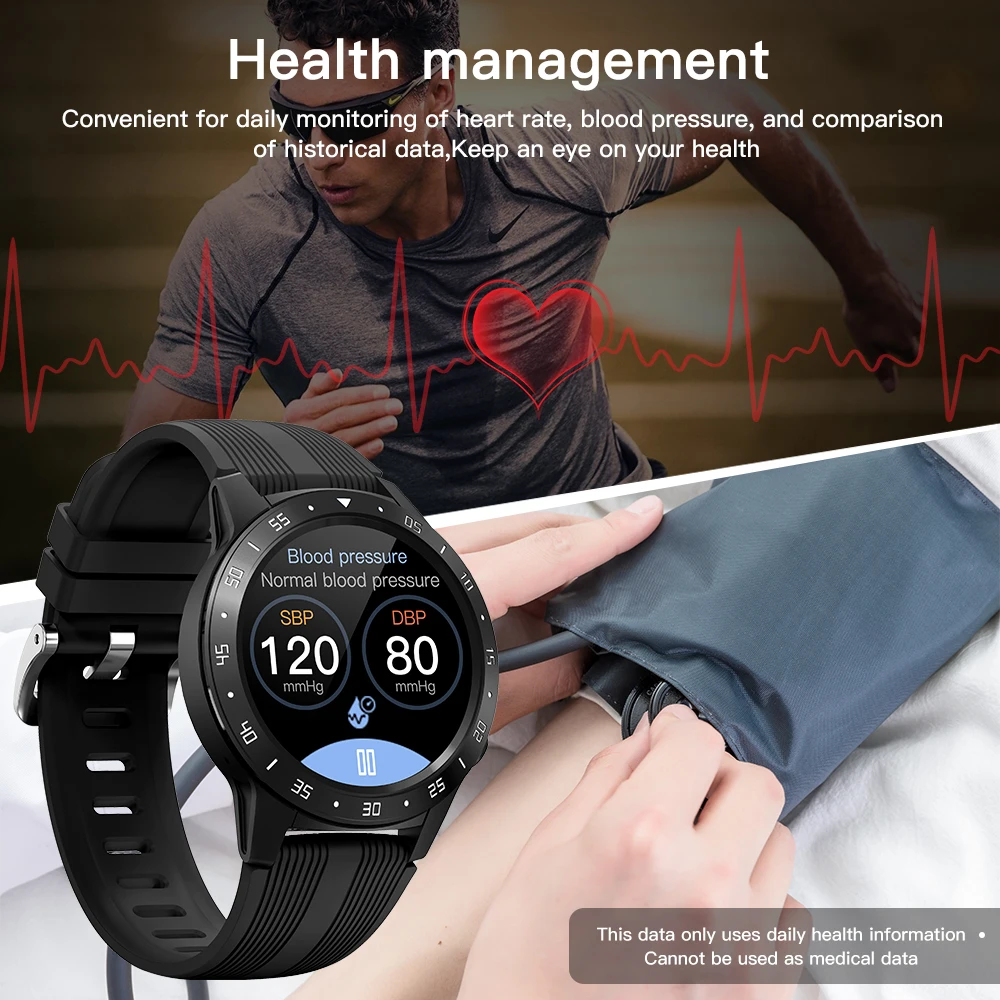 GPS Smartwatch Men With SIM Card Fitness Compass Barometer Altitude M5 Mi Smart Watch Men Women 2021 for Android Xiaomi