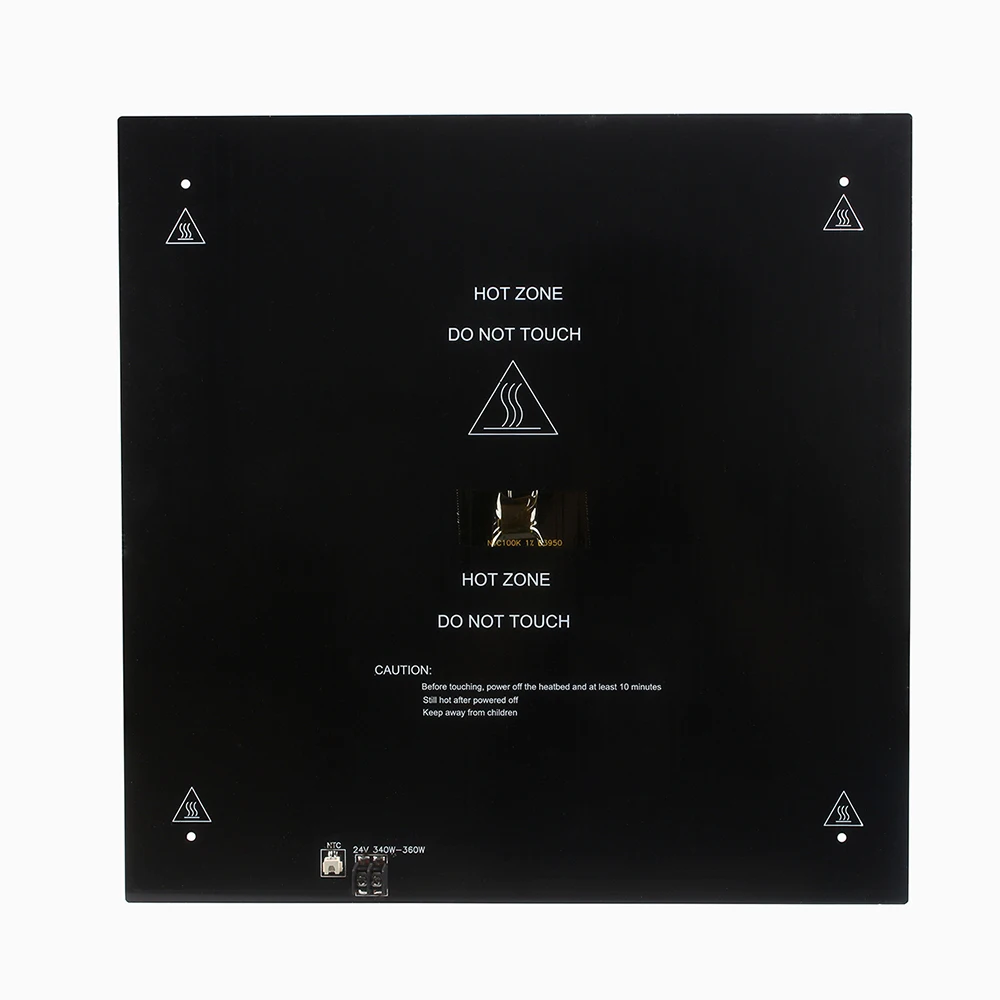 lerdge 3d printer parts 3mm aluminum substrate hotbed plate heating platform mk2a heated hot bed accessories 410mm free global shipping