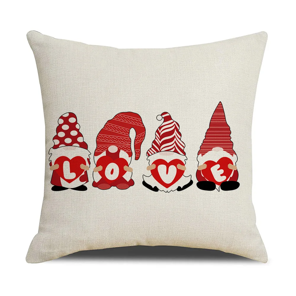 Декоративный чехол для подушки на День святого Валентина квадратная подушка