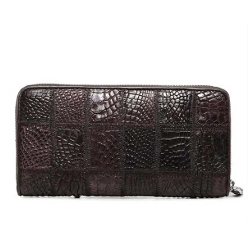 Сумка STEPH &amp CK Мужская под крокодила кожаная сумочка деловой Повседневный клатч