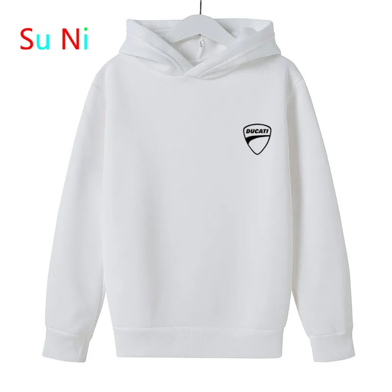 

2021 autumn winter Ducati motorcycle boys girls sweatshirts girls pullovers printed pattern long-sleeve hoodies children clothes