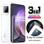 Защитная пленка для задней панели камеры Vivo V21 5G, V21e V 2, 1, e V2, 1e, 21, 21e, Гидрогелевая, 3 в 1
