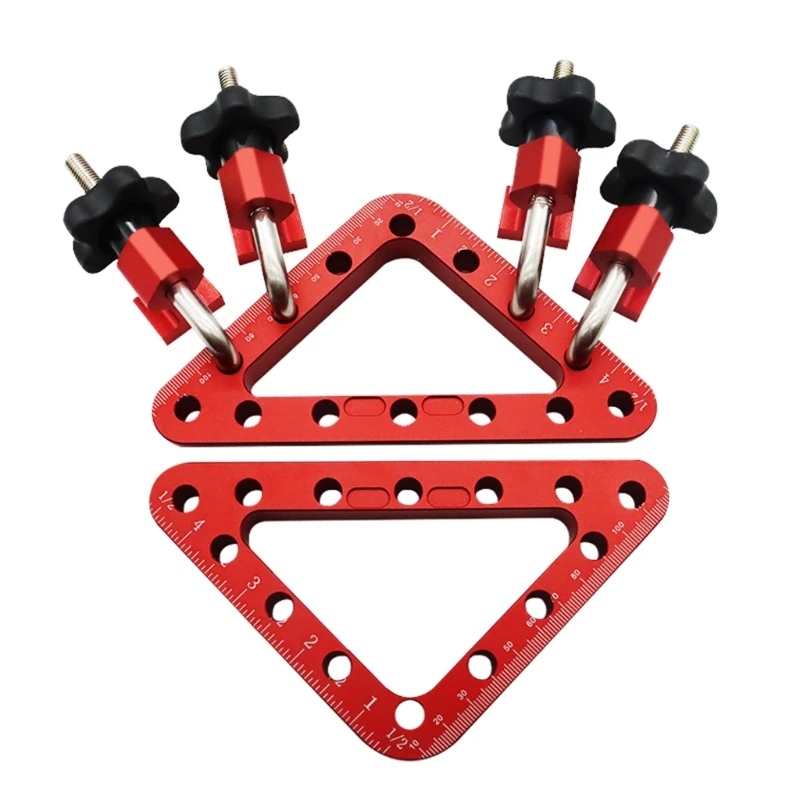 

N0HB Деревообрабатывающие инструменты под прямым углом 45/90 градусов Φ L-образные позиционирующие квадраты доска для сращивания Угловые зажим...