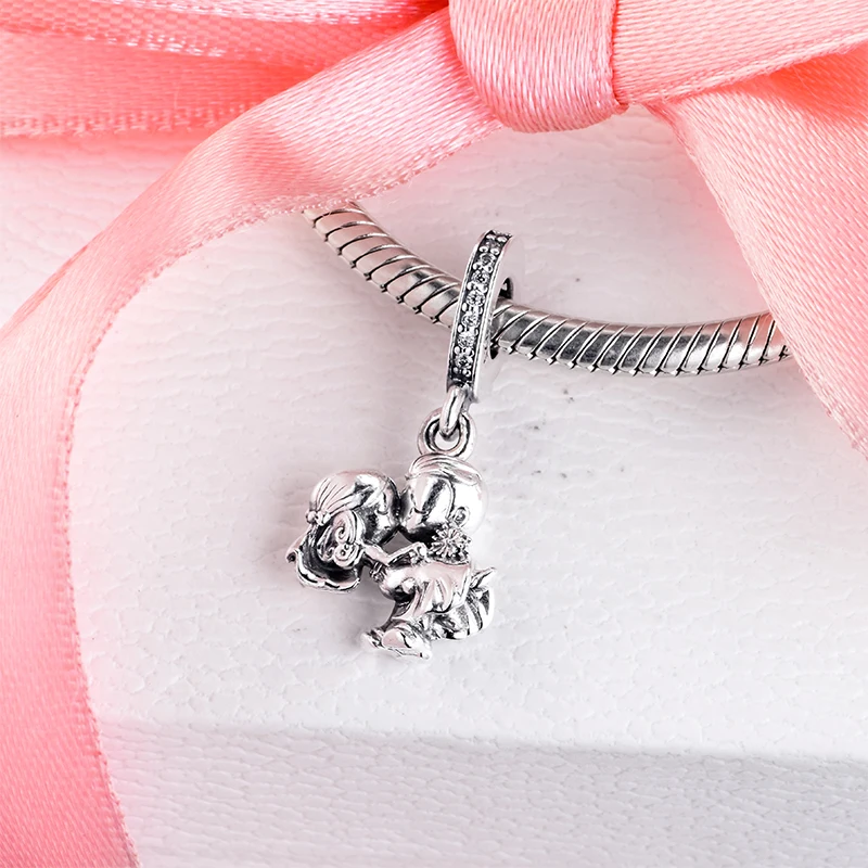 CKK соответственные Пандоре обаятельные Браслеты семейной пары талисманы Серебро