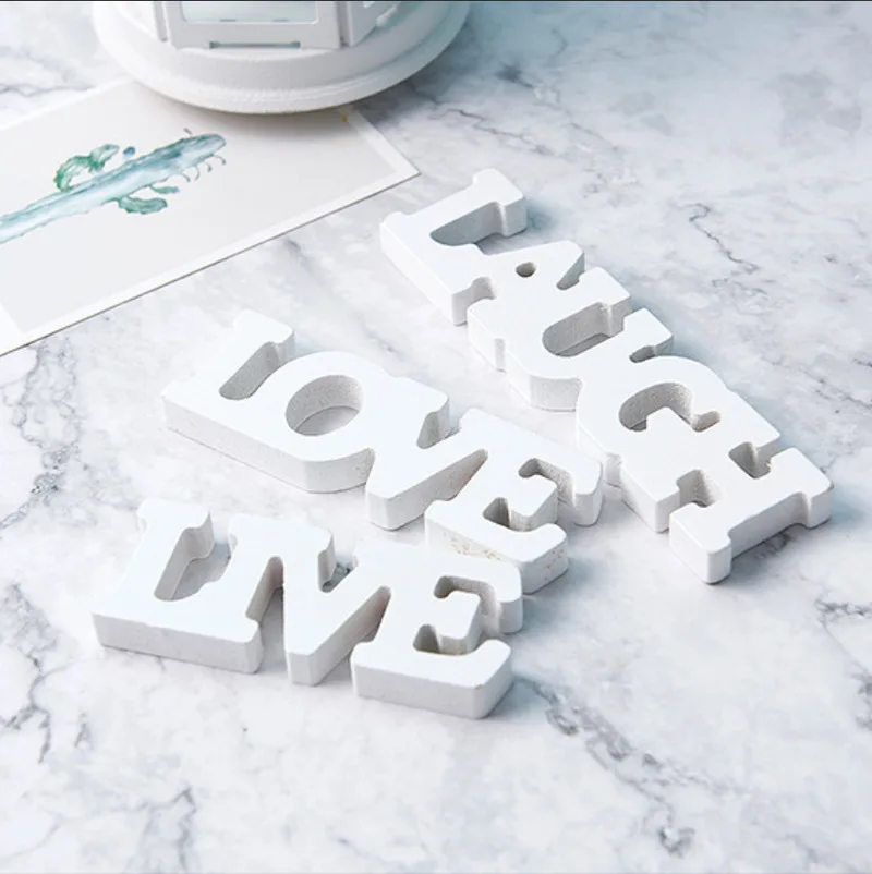 Деревянные английские письма с приглашениями на свадьбу украшения декоративные