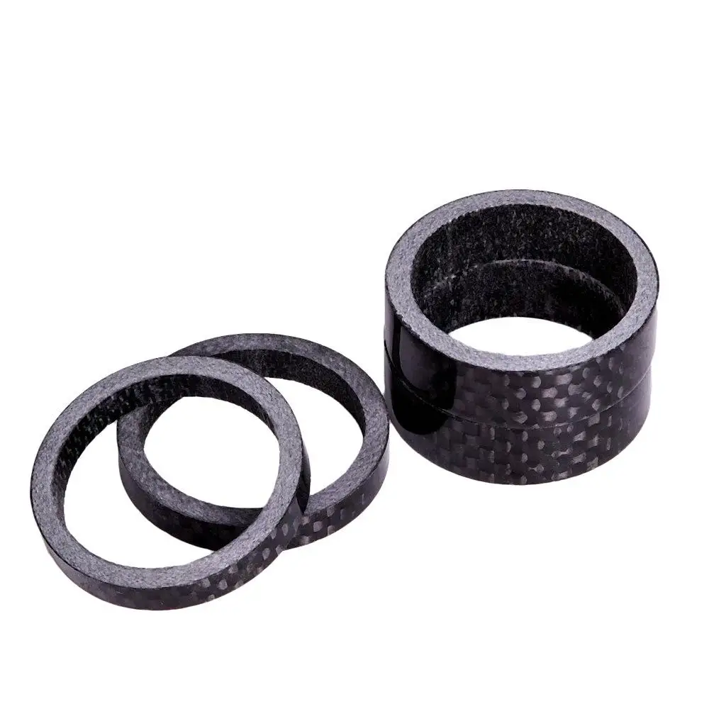 1pc Ultra-Light Carbon Fiber Washer Bike Bicycle Headset Stem Spacers Kit for Mountain Road Fork Parts 5mm 10mm | Спорт и