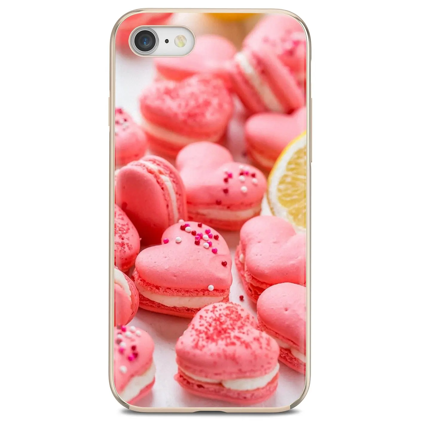 Тонкий силиконовый мягкий ТПУ чехол для телефона с изображением пищи Макарон Для