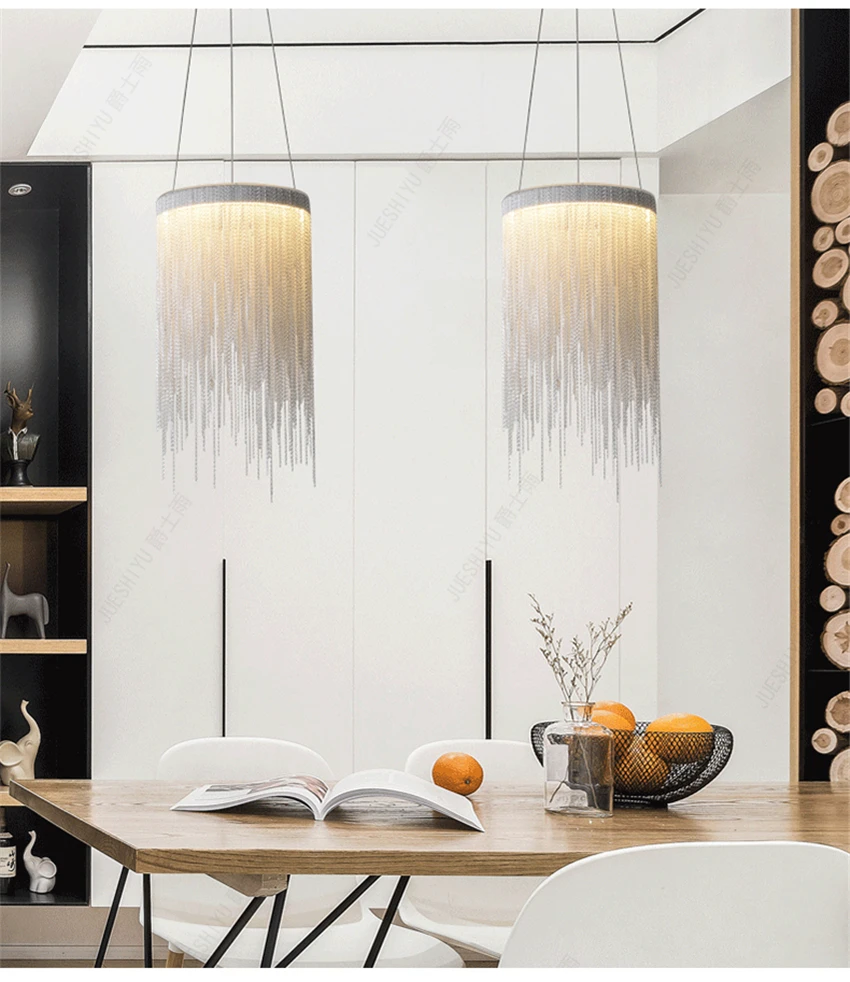 Скандинавский подвесной светильник с кисточкой s современный светодиодный