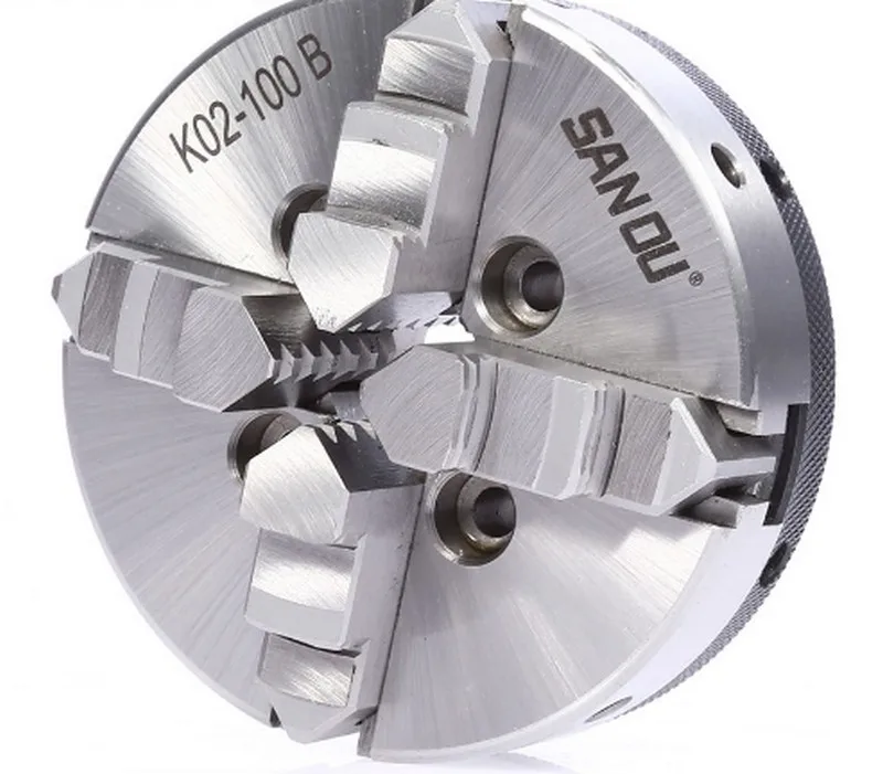 SANOU K02 100B патрон 100 мм 4 &quotтокарный четыре челюсти мини Самоцентрирующийся для