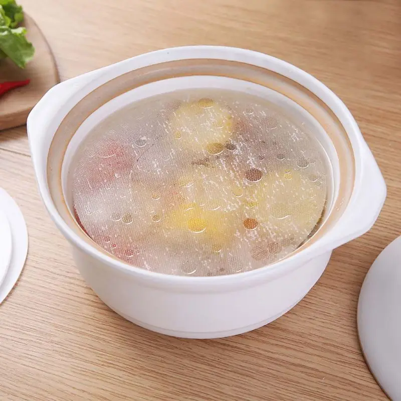 

30pcs Round Soup Oil Absorbing Paper Absorption Membrane Pads Kitchen Food Cook