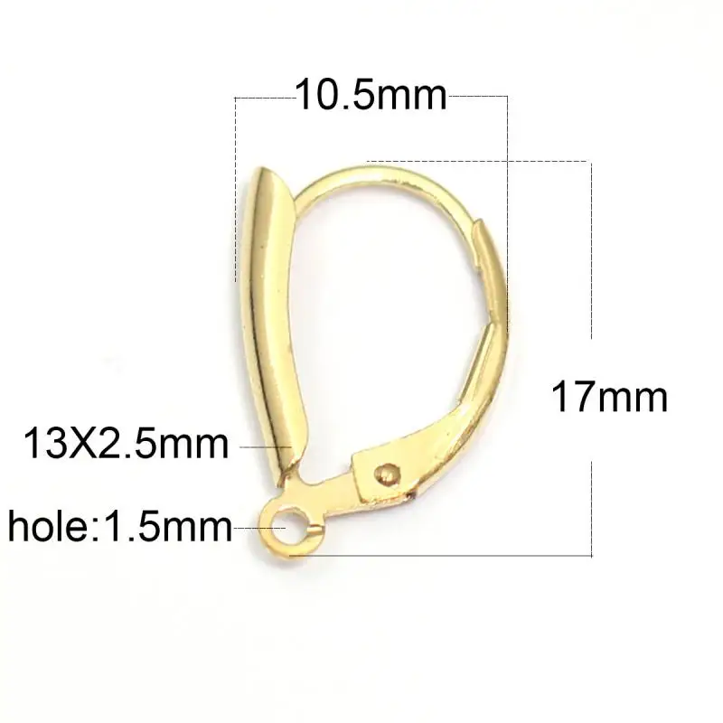 Beadsnice ID40049smt2 Позолоченные провода для ушей женщин компоненты сережек