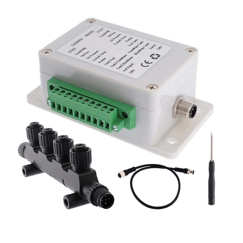 Преобразователь NMEA 2000 до 18 датчиков сигнала в NMEA2000 водонепроницаемость IP67 для