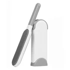 Щетка для удаления шерсти домашних животных, собак, кошек, многоразовая двусторонняя щетка для удаления шерсти, портативная фланелевая щетка для удаления пыли, дивана, одежды