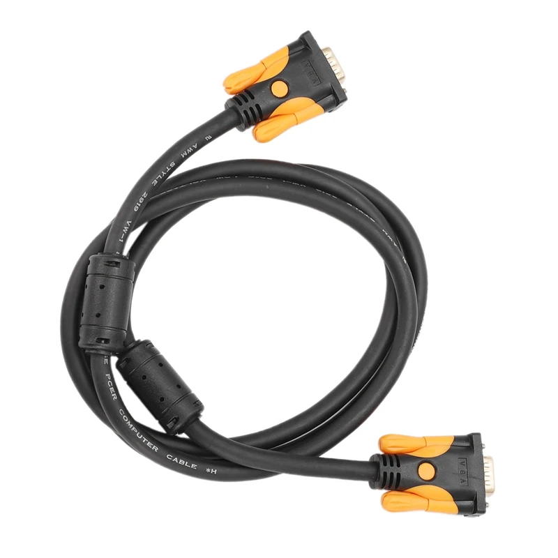 1 5 м компьютерный монитор Удлинительный Кабель VGA M/M провод HD 15 Pin папа шнур Медная