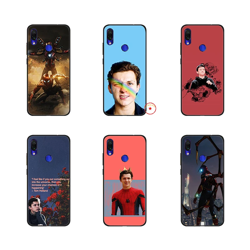 Tom Holland Spider Man Soft Case for Xiaomi Mi A1 A2 A3 8 9 Se Lite 9T Pro Max 3 Mia1 Mia2 MiA3 Pocophone F1 |
